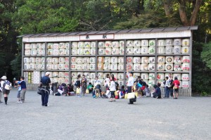 Hachimangu sake barrels 1